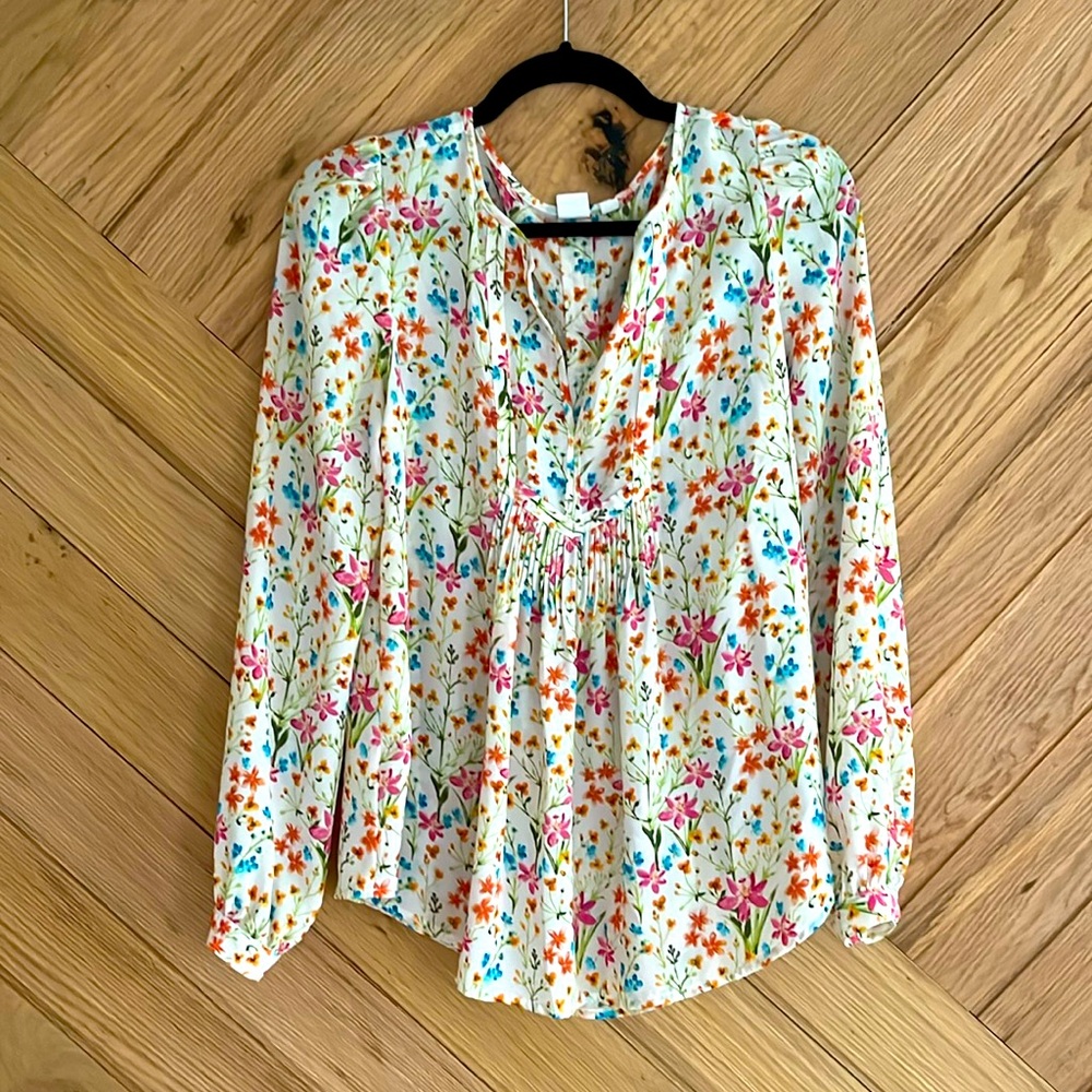 GAP floral blouse